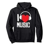 I Love Music - Headphones - Heart L