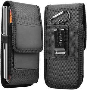 Ranyi for Jitterbug Smart4 Case, Jitterbug Smart 4 Phone Case, Vegan Leather Wallet Pouch Holster Case with [Belt Metal Loop Clip] Credit Card Holder Wallet Protection Case for Lively Jitterbug Smart4