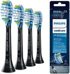 Philips Sonicare Premium Plaque Defence BrushSync Enabled Replacement brush Heads, 4pk Black - HX9044/33