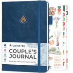 Clever Fox Couple’s Journal – Couples Date Night, Activity & Journaling Workbook – Relationship Book to Plan Dates & Fill Out Together – Engagement Gift Ideas – A5 Size (Mystic Blue)