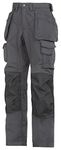 Snickers 32235804044, Floor Layer Trousers ,Steel Grey/Black ,44, Reg 44 (W30 L32)