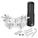 Bingfu Antenna Mounting Kit for Starlink Satellite Dishy V2 Standard Actuated Antenna -Pipe Adapter & Mount Clamp Holder 220lbs Load Capacity - for Marine, Boat, and Automotive Applications