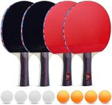 Ping Pong Paddle Set, Premium Racke