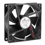 uxcell 92mm x 25mm 12V DC Cooling Fan Long Life Sleeve Bearing Computer Case Fan