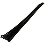 50 x Black Cable Ties 710mm x 9.0mm Long & Wide Zip TIE Bases