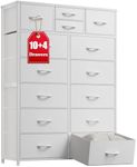 EnHomee White Dresser with 10+4 Sto