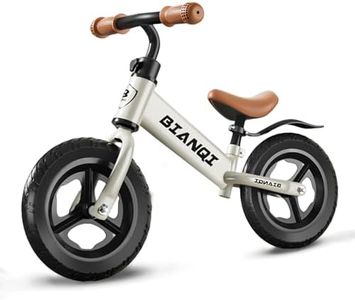 XIULIUU Balance Bike 12'' for 3-7 Years Old, Toddler Balance Bike with Adjustable Seat and Handlebar and Luminous Wheel, Best Birthday Boys and Girls