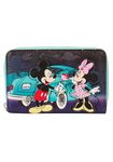 Loungefly Mickey & Minnie Date Night Drive-In Zip Around Wallet | Disney Wallets Standard