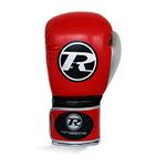 Ringside Boxing Pro Fitness Glove Synthetic Leather Glove Metallic Red/Black/Silver