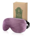 Aroma Season Heated Eye Mask, Warm Eye Compress with Flaxseed Lavender Scent, Microwave Heating Mask for Dry Eyes, Belpharitis, Stye, MGD Relief (Purple)