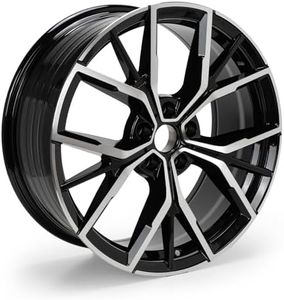 19x8 Aluminum Alloy Wheel Rim Compatible with 530i 530e 540i M550i xDrive 2019-2023, OE Style Factory Replacement Wheel, 5x112, Black, 1 Pack