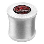 AGOOL Big Game Monofilament Fishing Line Spool Nylon Fishing Leader Lines 2.2 lbs Clear Nylon Mono Fishing Lines Super Strong Abrasion Resistance for Saltwater Freshwater 1174-13041Yds