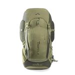 Tripole Expeak 60L Rucksack Bag for Men & Women | Front Opening, Laptop Compartment & Raincover | Trekking, Hiking & Backpacking (Olive Green)