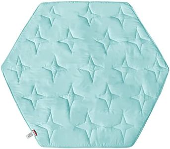 Hexagon Playpen Mattress Mat Blue, Non Slip Playpen Mat for Regalo Play Yard Six Pannel Playpen and Summer Pop ‘n Play Portable Playard, Kids Tent Mat Hexagon Rug Mat