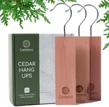 Ceddera Cedar Hang Ups 14 Pack | Natural Cedar Blocks for Clothes Storage | Eco Friendly Cedar for Closets | Moth Ball Alternative
