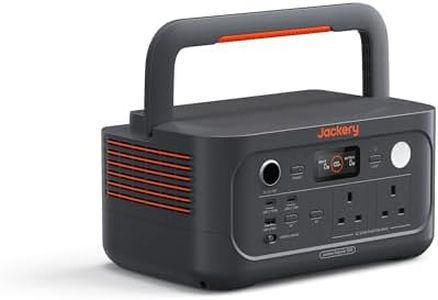Jackery Explorer 500 v2 Portable Power Station, 230V/500W Pure Sine Wave Solar Generator, 500W AC Output Power Station, 512Wh LiFePO4 Lithium Camping Battery Backup for Picnics, Fishing, Travel