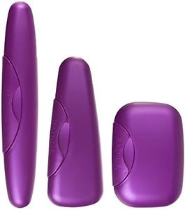 RADIUS Toothbrush Portable Travel Case Kit Standard Toothbrush Soap Razor Case Storage Box for Travel BPA Free 3 Count - Amethyst Purple