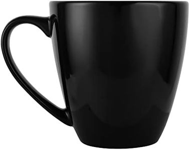 39OZ Large Coffee Mug Ceramic Tea Cup for Office and Home Big Capacity with Handle (black)