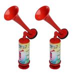 AOLIHAN Boat Air Horn Air Horns for Safety for Wild Animals Portable Air Pump Horn Sports and Marine Signal Safety Horn Party Air Horn(ABS large handheld horn 2PCS)