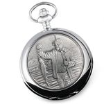 De Walden Mens 40th Birthday Gift Fishing Engraved Pocket Watch 40 Fortieth Gifts