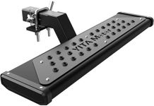 YITAMOTOR Aluminum Hitch Steps with 2" Receiver Bumper Guard Protector for Truck/Car/SUV Vehicles Upgraded Silver Non-Slip Textured Step Bar with Hitch Pin, Black Finish, 6.5" Wide