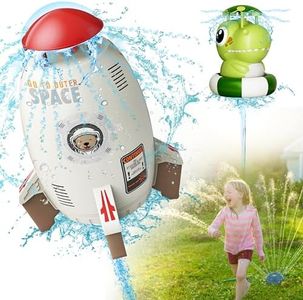 ROHSCE Launch Water Rocket Kids Water Toys for The Backyard Sprinkler Toy Outdoor Kids' Toys Summer Rocket Garden Sprinkler for 3 4 5 6 7 8 Year Old (Crocodile)