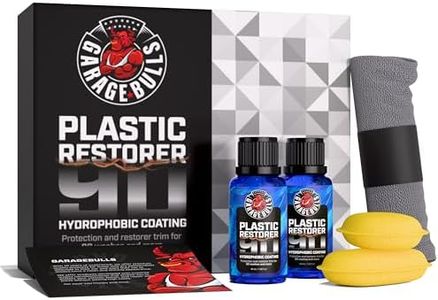 garage bulls Car Plastic Restorer & Hydrophobic Trim Ceramic Coating Kit Long Lasting Coating Car Accessories 30ml, 1fl oz (2 Pack)