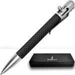 SL Simple Limit Bolt Action Pen Carbon Fiber with Gift Box- Luxury Ballpoint Pen -Nice Pens Giftable pen - Office for Men & Women-Metal Retractable EDU Pens