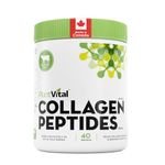 PlantVital Hydrolyzed Collagen Peptides Powder - Made in Canada - Joint Supplement, Bovine Collagen, Supports Joint Health, Protein Synthesis - Unflavored Powder, Sourced in Canada, 40 Servings (400g)