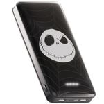 Disney Tim Burton’s The Nightmare Before Christmas Jack Skellington 10,000mah Power Bank- Universally Compatible Portable Phone Charger w/USB Charging Port- Jack Skellington Gifts for NBC Fans