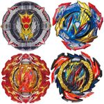 WTUME B-193 Ultimate Valkyrie 4-Piece Bey Battling Gyro Tops Set, Battle Burst Tops with Dangerous Belial Greatest Raphael Prominence PhoenixDangerous Belial,Kids Boys Birthday Party Gift Idea