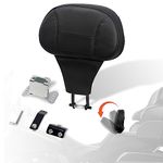 FOVPLUE Adjustable Rider Backrest,Detachable Plug-in Driver Backrest Pad w/Mounting Kit for Harley Touring 2009-2024,for CVO Road Glide Street Glide Tri Glide FLHTK/L Electra Glide Road King,Style 3