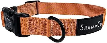 ShawnCo Dream Walk Dog Collar- Premium, Adjustable and Comfortable Pet Collar for Small, Medium, Large and Extra Large Dogs (S, Sunset Orange)