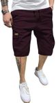 JMIERR Mens Casual Twill Cargo Shorts Cotton Drawstring Classic Cargo Chino Stretch Short with 6 Pockets for Men, US40(2XL), Brown