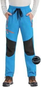 Heathyoga Ski Snow Pants Kids Winter Fleece Lined Hiking Pants Boys Girls
