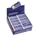 aoozleny 30 Pack Pencil Rubber Erasers, Large White Erasers Classroom Set for Kids Teachers as School and Office Supplies, Art Erasers for Drawing