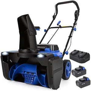 PRO-FOR 40V Brushless Cordless Snow Blower, 20-Inch, 2 x 4.0Ah Batteries