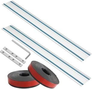 194368-5 110"Track saw Guide Rail for Makita.Includes 2x55" for Makita Guide Rail,2 Rail Connectors and Guide Rails Strip Bar. Track Saw Can't Dance on Guide Rail.Work perfectly for makita Track Saw