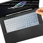 JUSTEC Keyboard Protector Cover for ASUS ROG Zephyrus G15 GA503 GA503QR/QS/QM M16 GU603, 15.6" ASUS TUF Dash 15 TUF516PE & TUF Dash F15 FX516PM FX516PR, ROG Flow X13 GV301QH Gaming Laptop -Clear