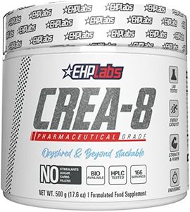 EHPlabs CREA-8 Creatine Monohydrate Powder - Creatine Powder for Building Lean Muscle Mass, Improves Strength & Power, Supports Brain Health - 100 Servings (500g)