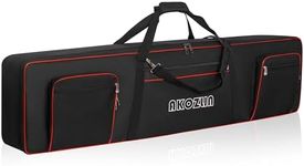 AKOZLIN 88 Keys Electric Piano Keyboard Gig Bag with Adjustable Straps and 5-Pocket for Keyboard Accessaries,Slim 88 Key Keyboard Case Interior:54.1"x13.18"x6.69"