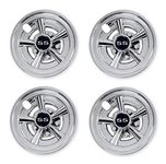 NOKINS Golf Cart SS Wheel Covers Hub Caps for Most Golf Carts 8 inch(Set of 4)… (Silver)