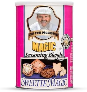 Chef Paul Magic Seasoning Blends Sweetie Magic | Sugar & Citrus Flavor Mix | Dessert & Breakfast Seasoning | Baking & Cooking Sweetener | No MSG & Preservatives | 32 Oz Canister (Pack of 1)