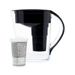 Santevia MINA Alkaline Water Filter Pitcher | Water Filtration System | Fluoride,Chlorine & Lead Filter | Water Purifier | Home Water Filtration Pitcher | 9-Cup at Home Water Filter | Made in Canada