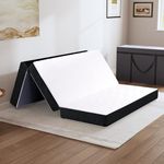 Lukace Folding Mattress with Hand Bag, 4 Inch Foldable Mattress for Home and Travel, Folding with Washable Cover Twin(75"X38"X4")