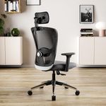 Green Soul® | Jupiter Superb | Office Chair | 3 Years Warranty | Smart Multi-Tilt Lock Mechanism | Ergonomic Chair for Home & Office | High Back (Black & Grey)