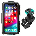 Ultimateaddons Motorcycle Waterproof Case Compatible with iPhone XR / 11 with Handlebar Mount (iPhone 11 XR, Helix Swivel Strap 21-40mm)