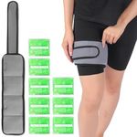 Reusable Knee Ice Packs for Injuries - Multi-Use Gel Ice Pack Wrap with 8 Gel Packs | Hot and Cold Pack - Knee, Elbow, Ankle, Neck, Reusable Ice Packs for Injuries