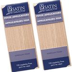 Satin Smooth Petite Applicators For Eyebrow Contouring and Facial Hair Waxing 100 ct x 2 packs