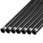 Izzo Golf Black Plastic Golf Club Tube for Your Golf Bag - Plastic Black Protective Golf Club Tube - 7 Pack